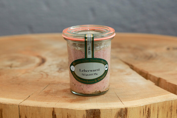 Hausmacherleberwurst, 125g im Glas