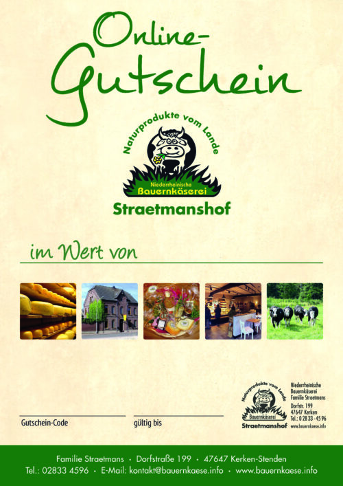 Gutschein Bauernkäserei