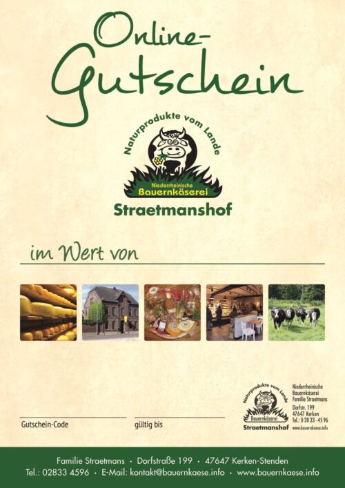 Gutschein Bauernkäserei