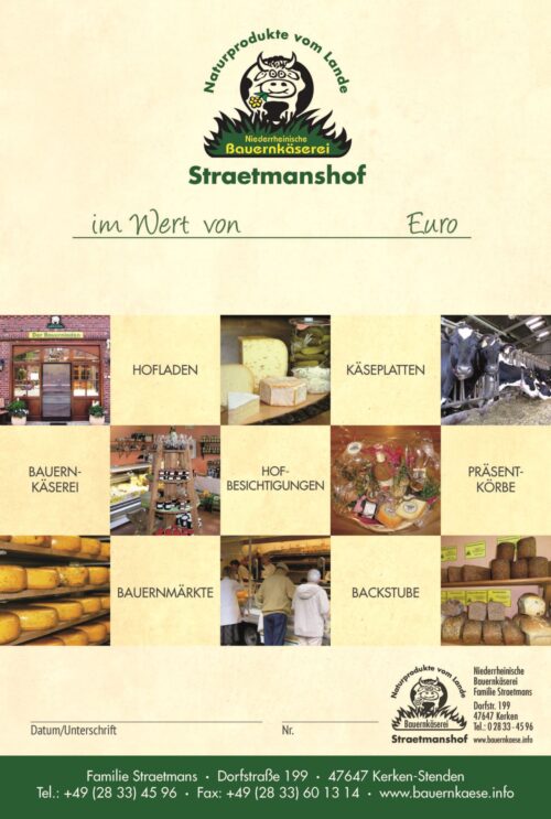 Gutschein Bauernkäserei